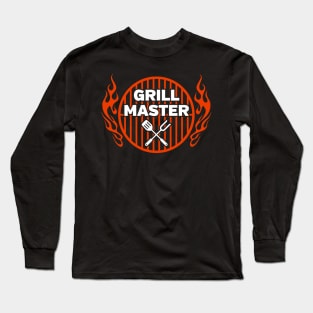 Grill Master Grilling BBQ Cooking Long Sleeve T-Shirt